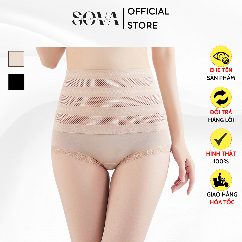 Quần lót gen bụng định hình eo, quần nịt bụng eo thon, nịch bụng giảm mỡ sau sinh, quần gen bụng định hình cao cấp SOVA005
