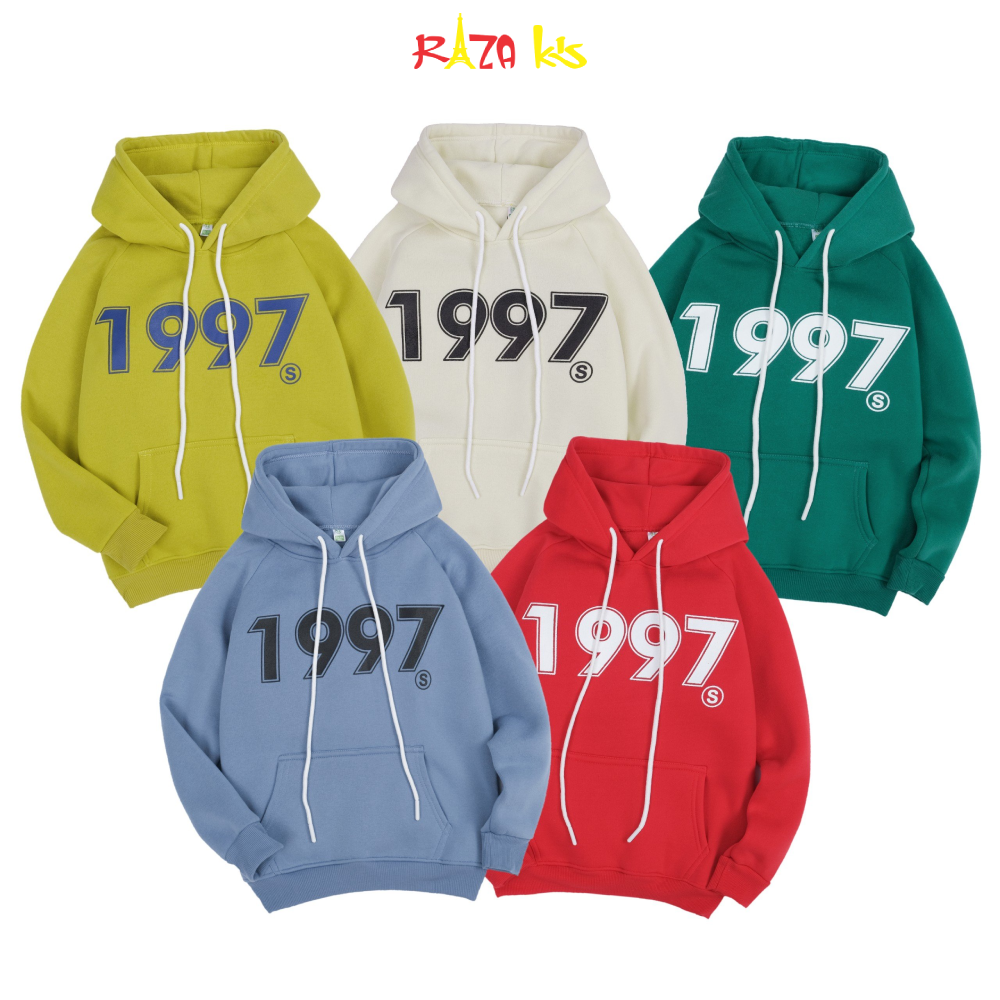Áo hoodie unisex cho bé raza chất vải nỉ cao cấp cho bé 15-45kg rzm70