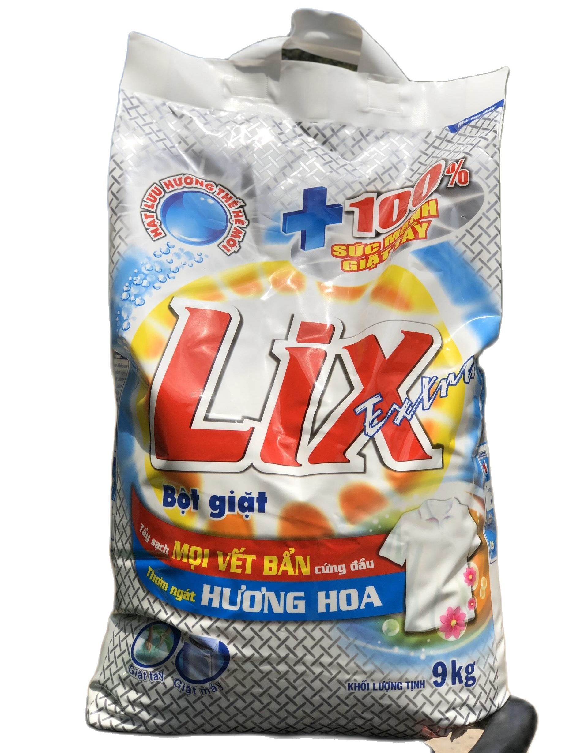 Bột Giặt Lix Extra 9kg hương hoa