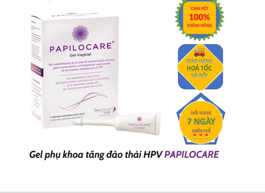   HỘP 21 TUÝP  GEL Đặt âm đạo PAPILOCARE giúp phòng ngừa ung thư cổ tử cung người có nhiều nguy cơ mắc ung Thư cổ tử cung,u sơ u nang.Sản phẩm nhập khẩu châu âu hiệu quả cao an toàn. 