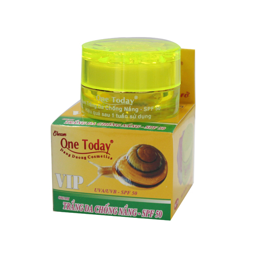 Mỹ phẩm one today - kem trắng da - chống nắng spf 50