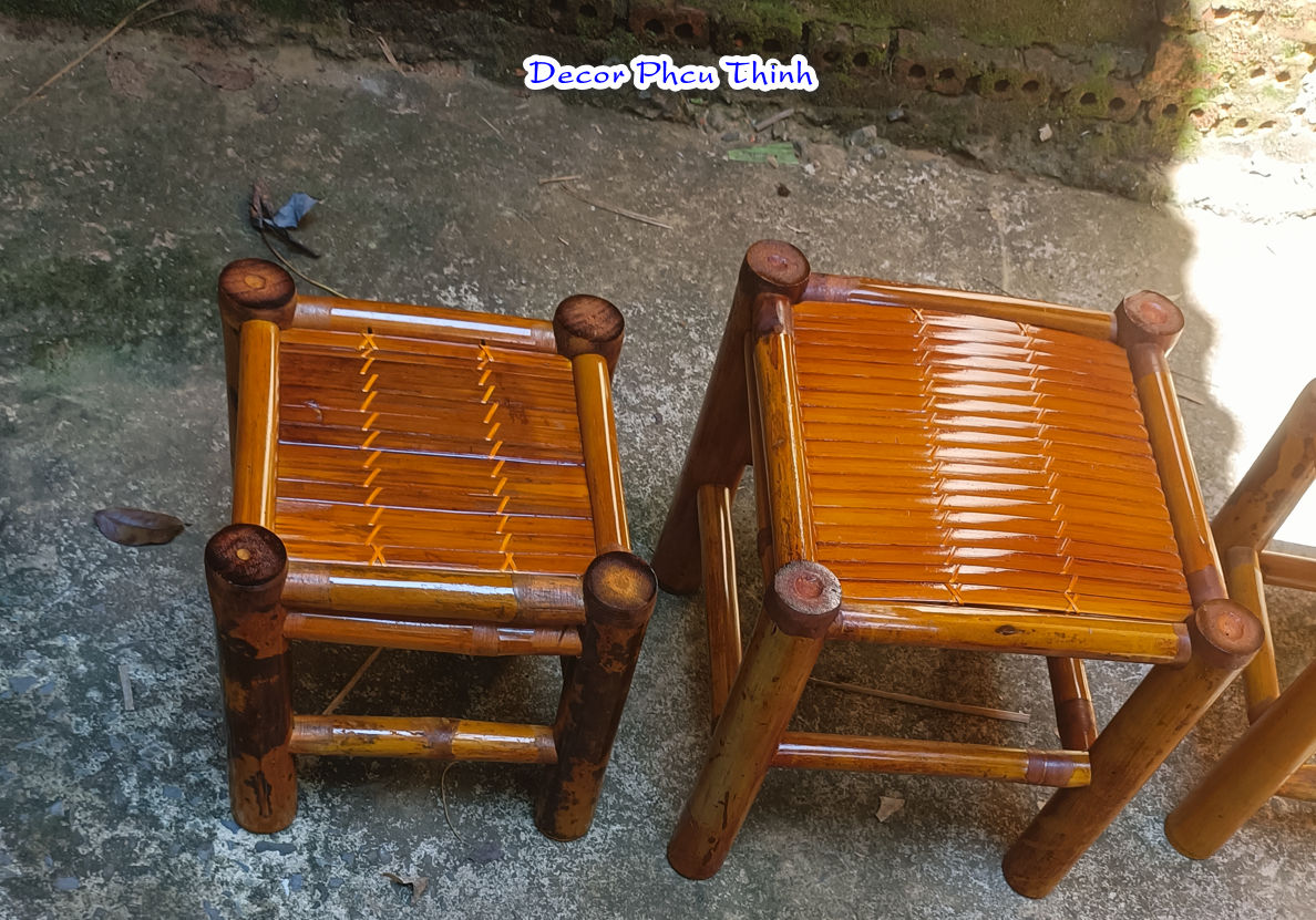 Ghế đôn bằng tre tự nhiên