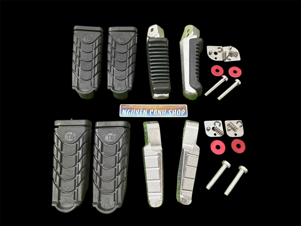  Combo Bộ gác chân TB-take-Tictok cho xe wave Future 