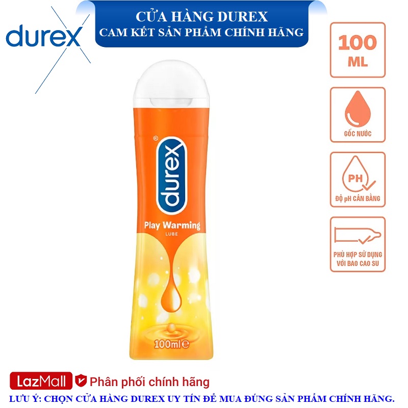 Gel bôi trơn Durex Play Warming 100ml/chai - Nóng Ấm