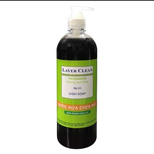 Nước rửa chén bát hữu cơ Layer Clean chai 300ml