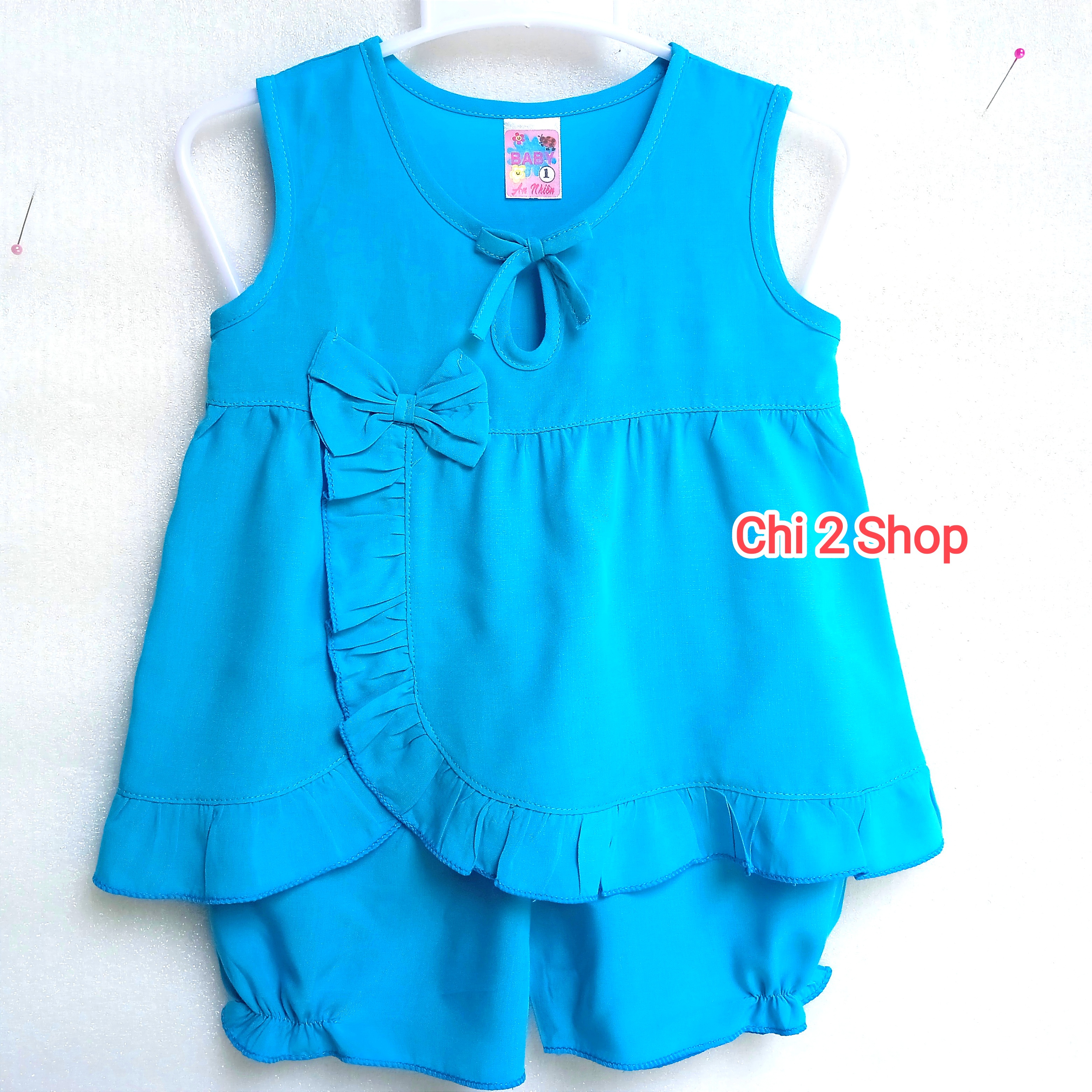 Baby Girl's Linen Outfit C2H01, Newborn Baby Clothes, Baby Girl's Tank Top, Children's Clothes under 3 Years Old, Cheap, Cool Home Clothes - 5