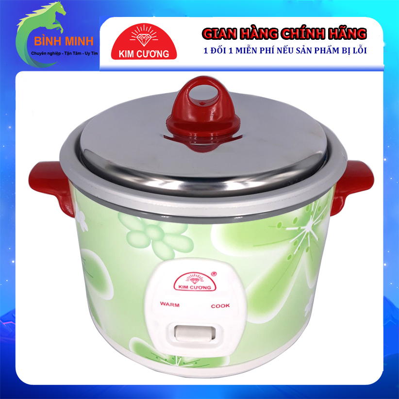 Nồi Cơm Điện Kim Cương 1.2L 1.2 Lít Nắp Rời 2-4 Người Ăn - Hàng Chính Hãng (Bảo Hành 12 Tháng)
