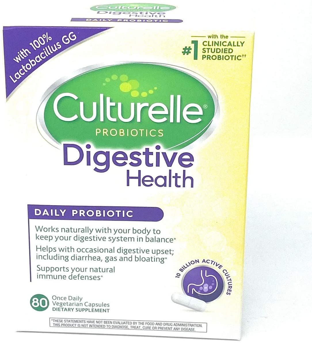 Viên uống hỗ trợ hệ tiêu hóa từ Culturelle Digestive Health Probiotic 80 viên Mỹ