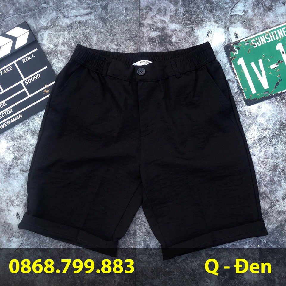 Quần short đũi nam, Quần ngố nam chất đũi mặc nhẹ mát