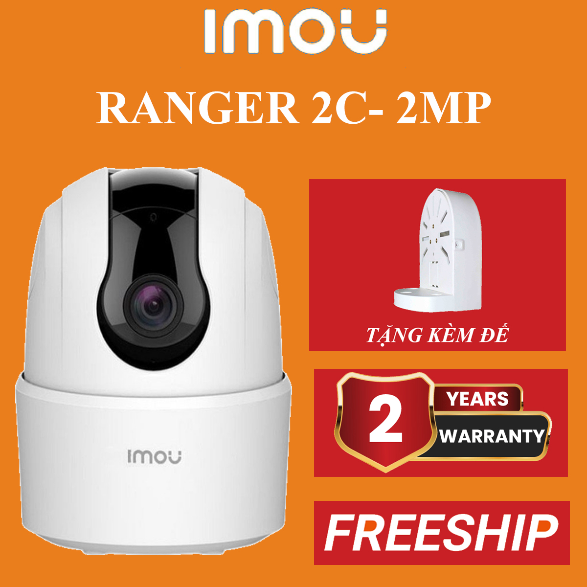 Camera imou ta22 i camera wifi imou ranger 2c i đàm thoại 2 chiều i phát hiện con người i xoay toàn cảnh 360 i bảo hành 2 năm
