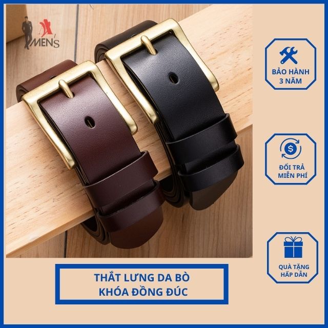 Thắt lưng da thắt lưng nam da thật cao cấp