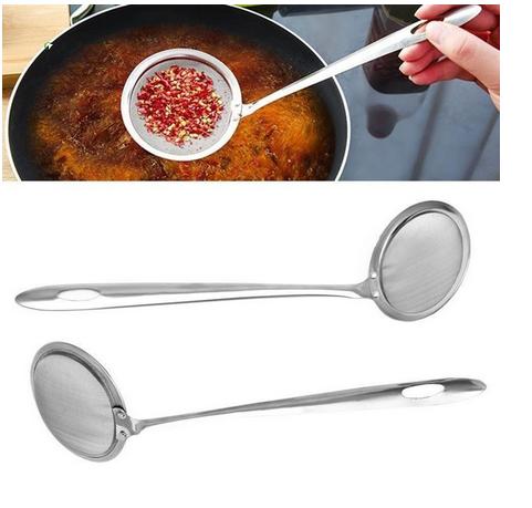 Muôi rây bột- lọc cắn- hớt váng , bọt  bằng thép không gỉ