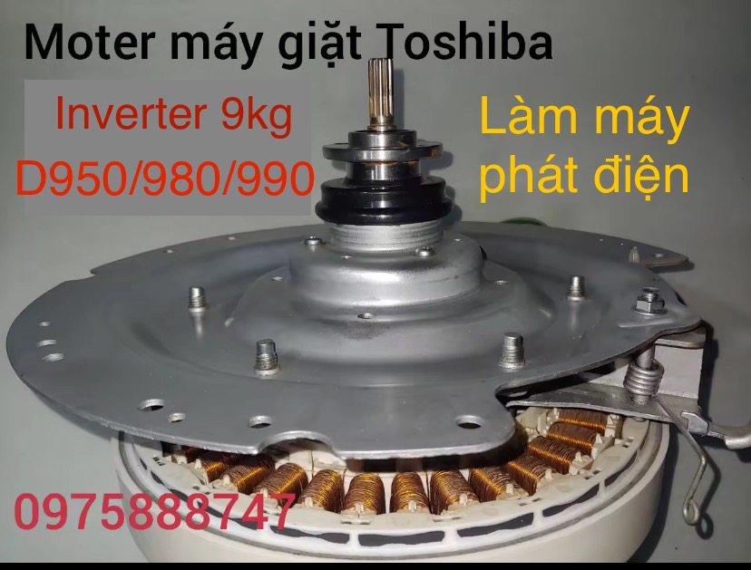 Motor máy giặt Toshiba Inverter 9kg / DC1000-1005/ 11-14kg(hàng tháo máy )