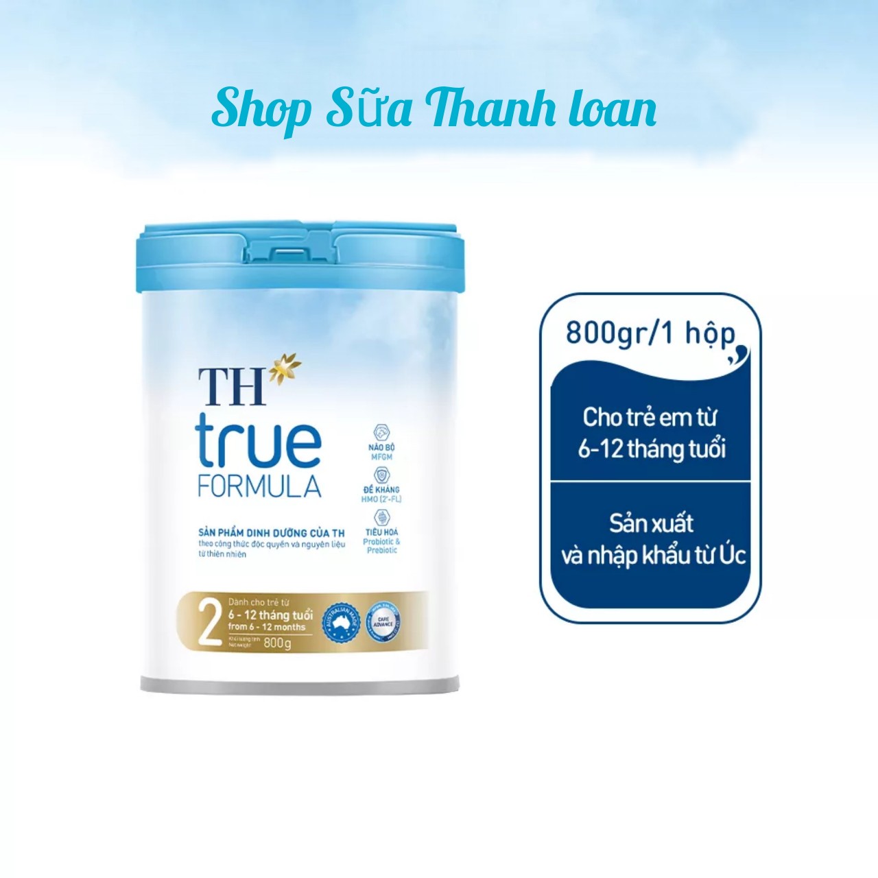 Sữa bột dinh dưỡng công thức th true formula 2 800g .
