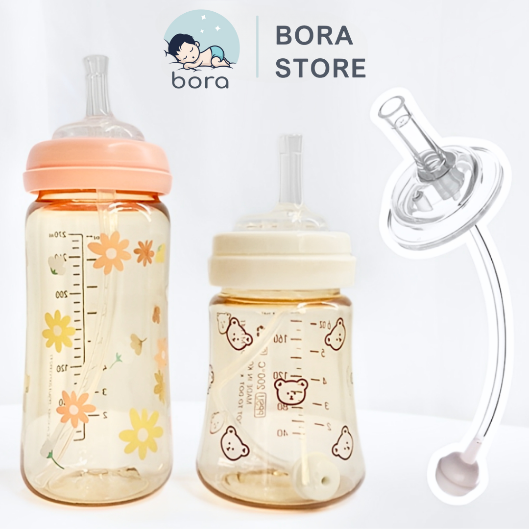 Ống tập hút bình sữa Moyuum phù hợp với bình cổ rộng - MyBaby