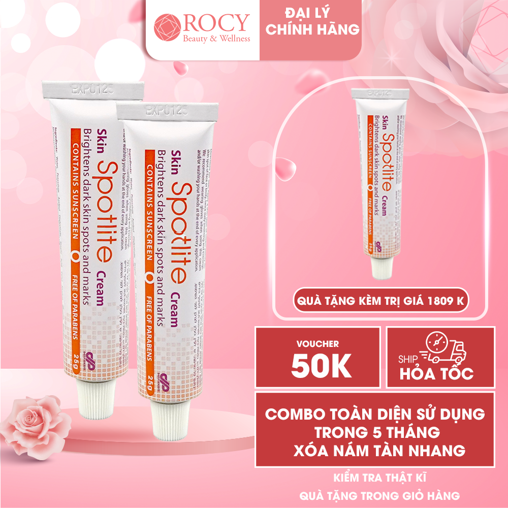 Bộ kem nám tàn nhang spotlite cream sử dụng 5 tháng xóa mờ nám, tàn nhang, dưỡng trắng da