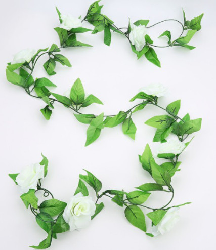 [HCM]Dây-Hoa-hồng-giả-dài-2.4m-Dây-hoa-leo-trang-trí-tường-trang-trí-tiệc-cưới-chùm-hoa-treo-tường