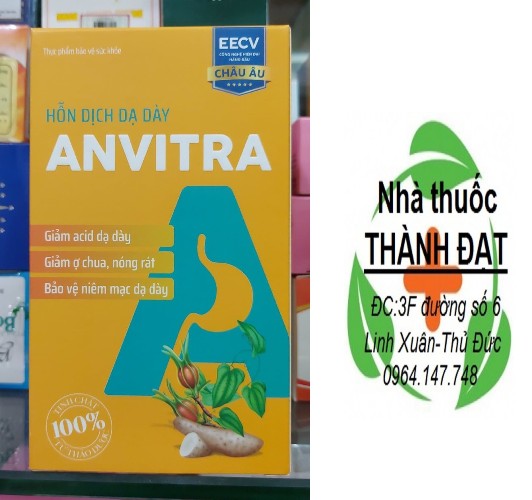 Anvitra hỗn dịch dạ dày 1 hộp 15 gói