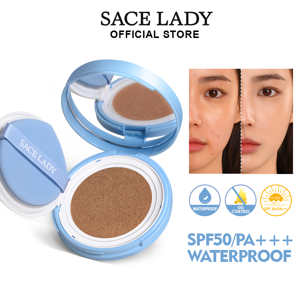Kem nền bb cushion sace lady - kiềm dầu, chống thấm nước spf50/pa+++ 15g