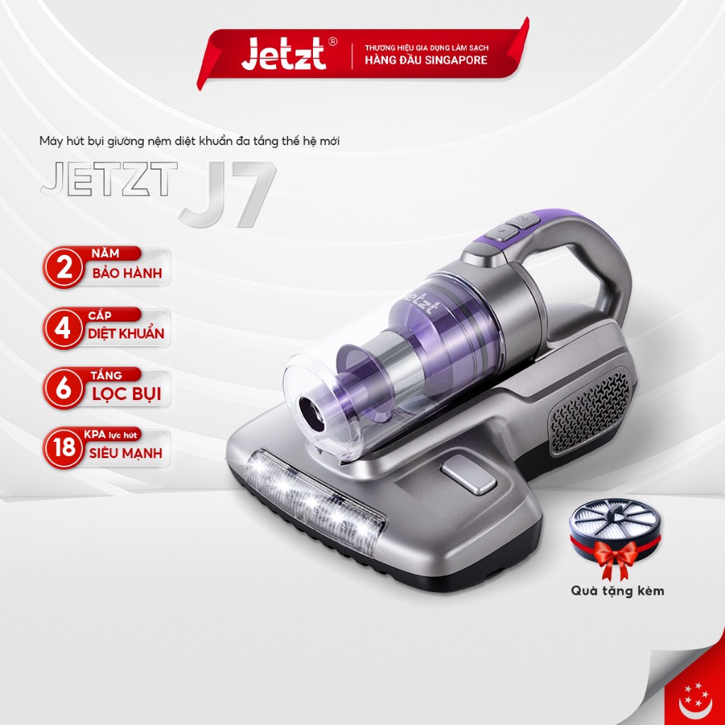 Máy hút bụi giường nệm diệt khuẩn UV thế hệ mới JETZT SERIES J7