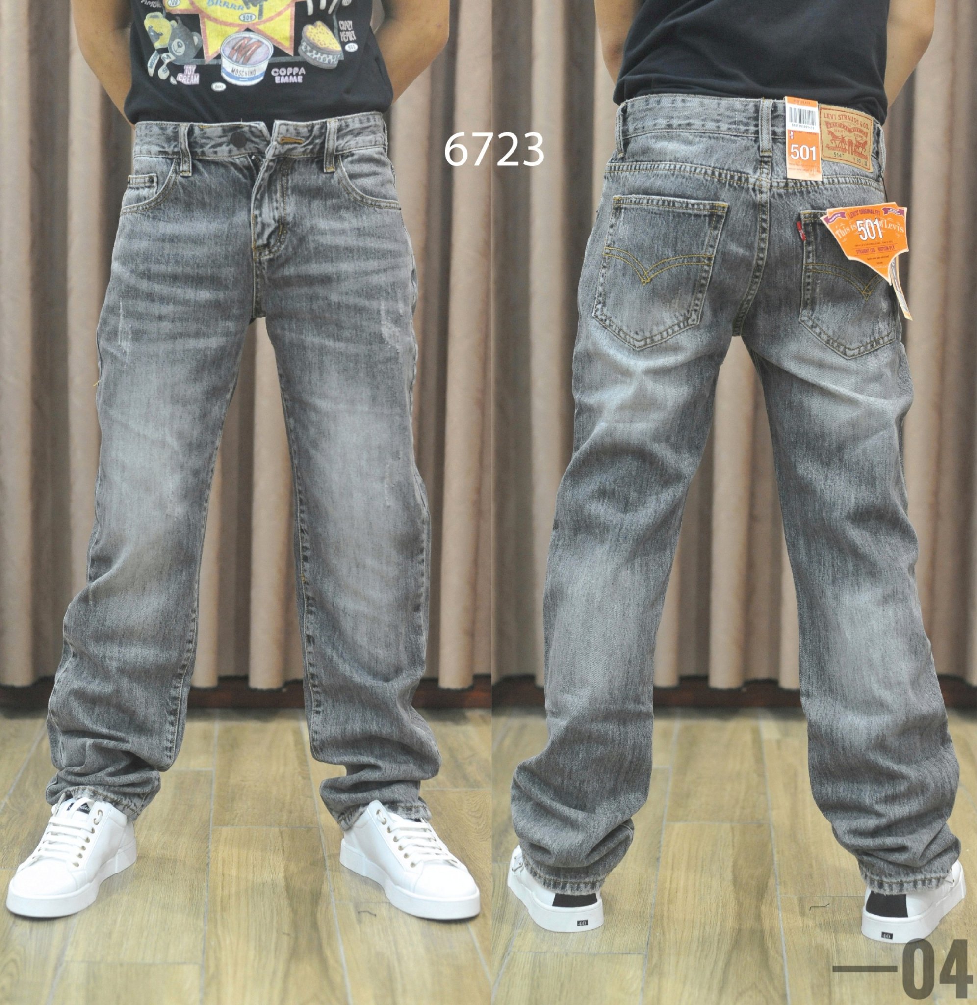 Quần bò nam ống xuông 6723, cam kết hàng đúng mô tả, chất lượng đảm bảo an toàn đến sức khỏe người sử dụng