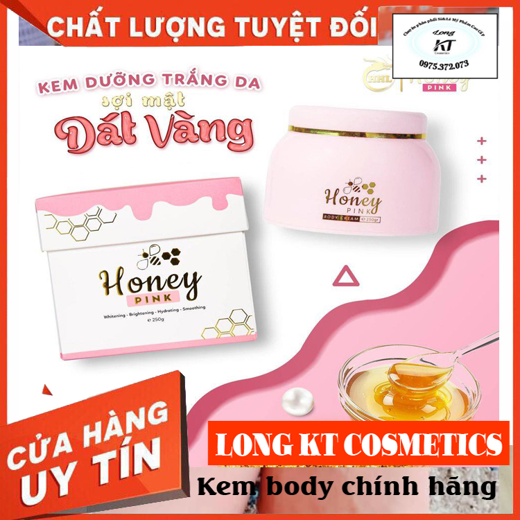 [[CHÍNH HÃNG-GIÁ SĨ-MIỄN SHIP]] Kem Body Honey Pink  kem body duong trắng da mật ông 250GR