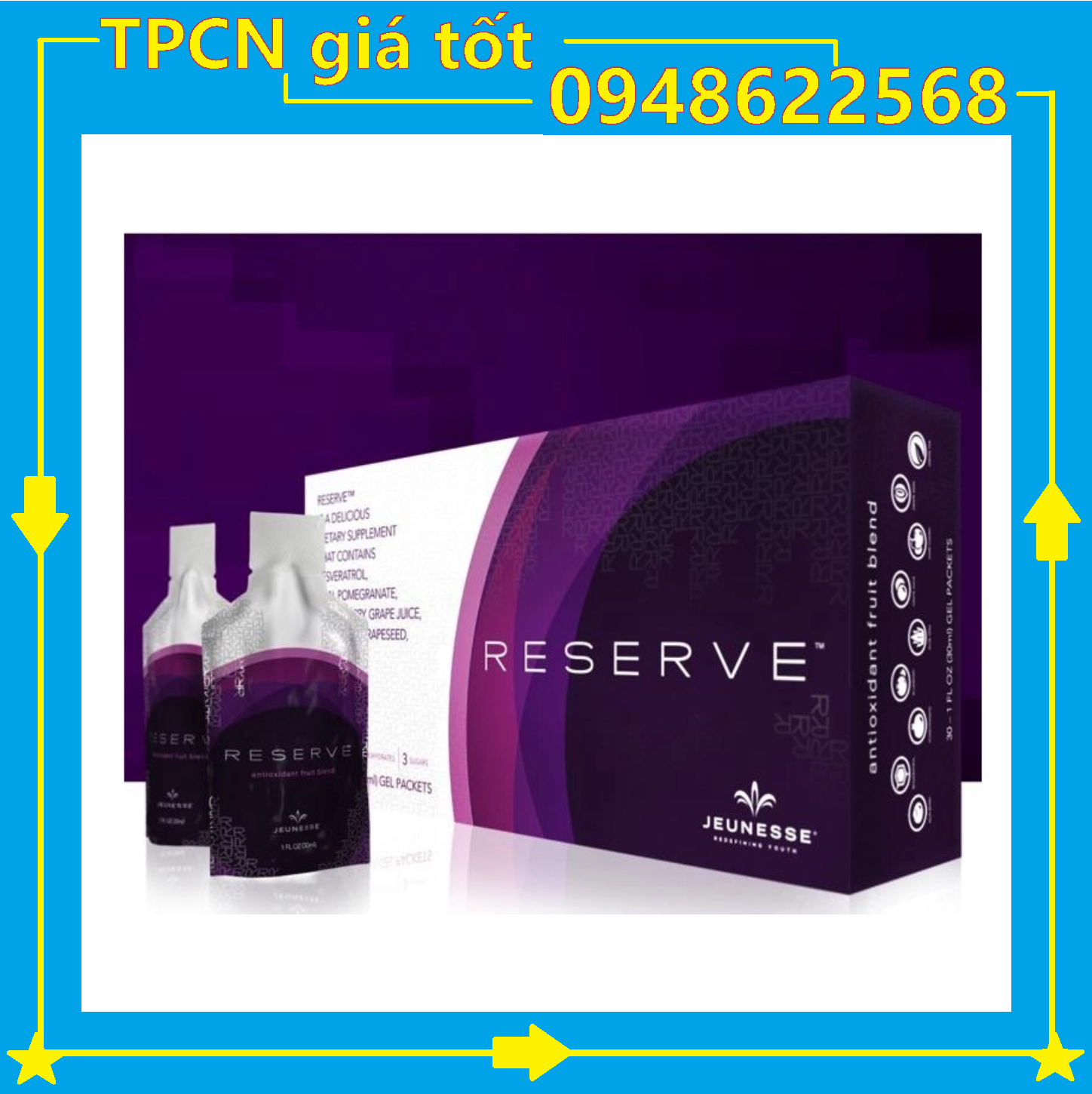 Sản Phẩm Reserve Jeunesse Của Mỹ Gel Trái Cây