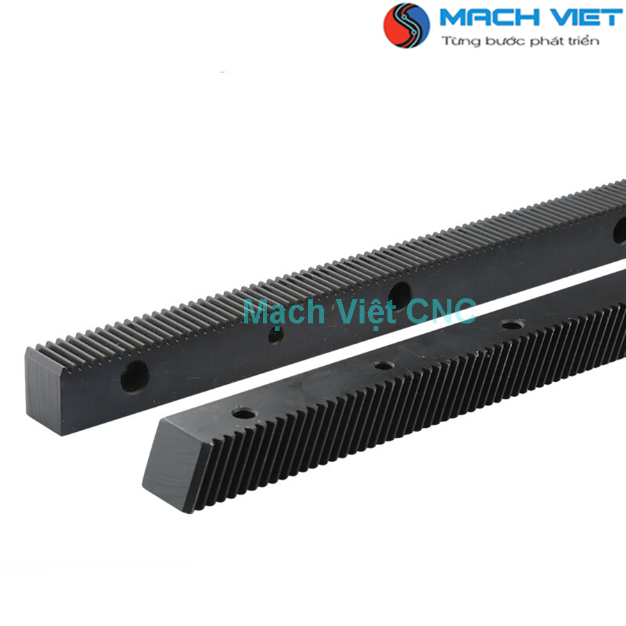 Thanh răng nghiêng Module 1.25M kích thước 25x22mm chiều dài 671mm màu đen (không bao gồm bánh răng)