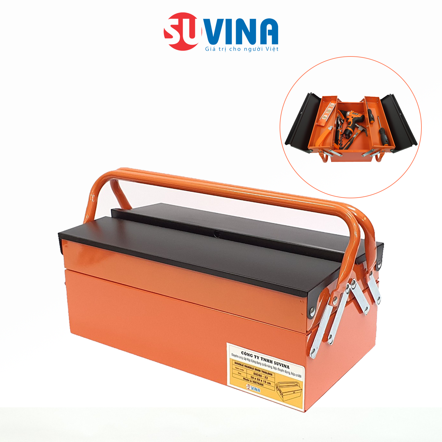 HỘP ĐỰNG DỤNG CỤ ĐA NĂNG 2 TAY 2 TẦNG 420-22