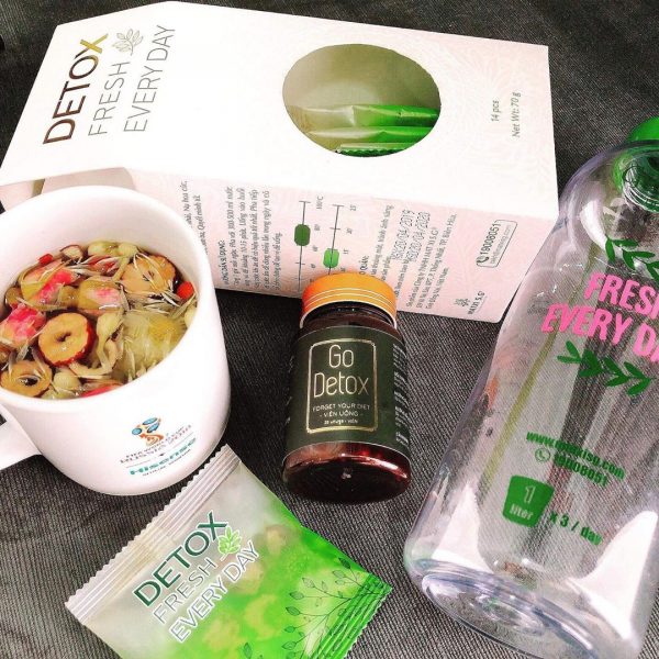 GO DETOX - VIÊN GIẢM CÂN KÈM TRÀ THẢI ĐỘC ( Combo Viên + Trà )