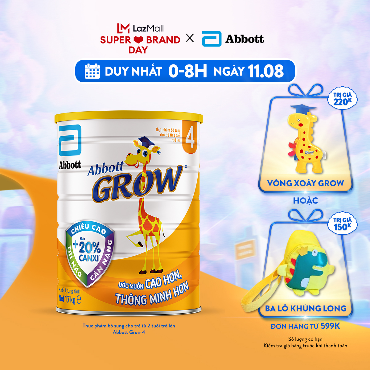 [ Mẹ & Bé - SALE 11.8 ] ngày hội Abbott - dinh dưỡng cho bé - niềm vui cho mẹ