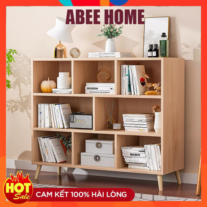 💥 HOT 💥 Kệ tủ sách Gỗ MDF 100cm 3 kệ để đồ tiện lợi đa năng - TỦ kệ sách Decor phòng khách 100cm sang trọng bền đẹp MGK018