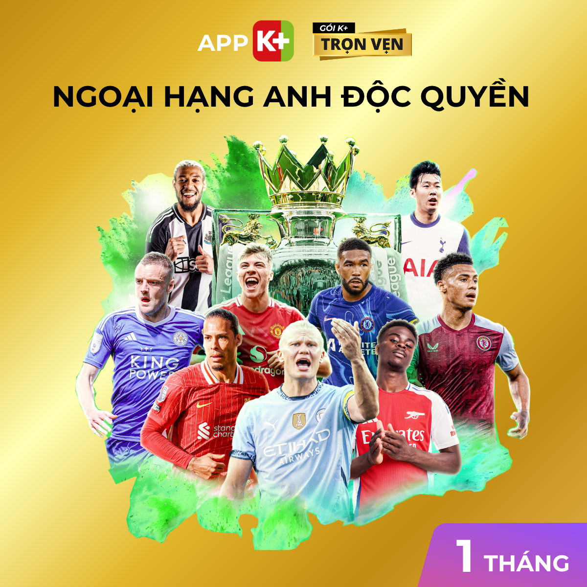 APP K+ Gói Trọn Vẹn 01 tháng - Xem Ngoại hạng Anh, Golf, Tennis, UFC, F1 & giải trí đỉnh cao