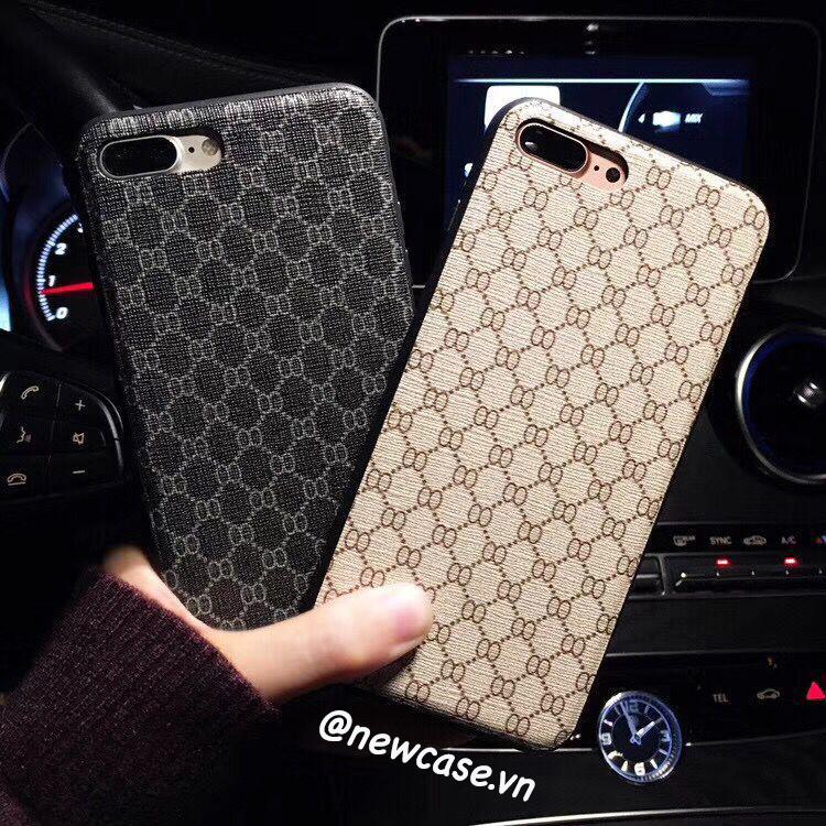 Ốp lưng hoạ tiết guci giả vải - iphone 6, 6plus, 7, 7plus, 8, 8plus, x, xs