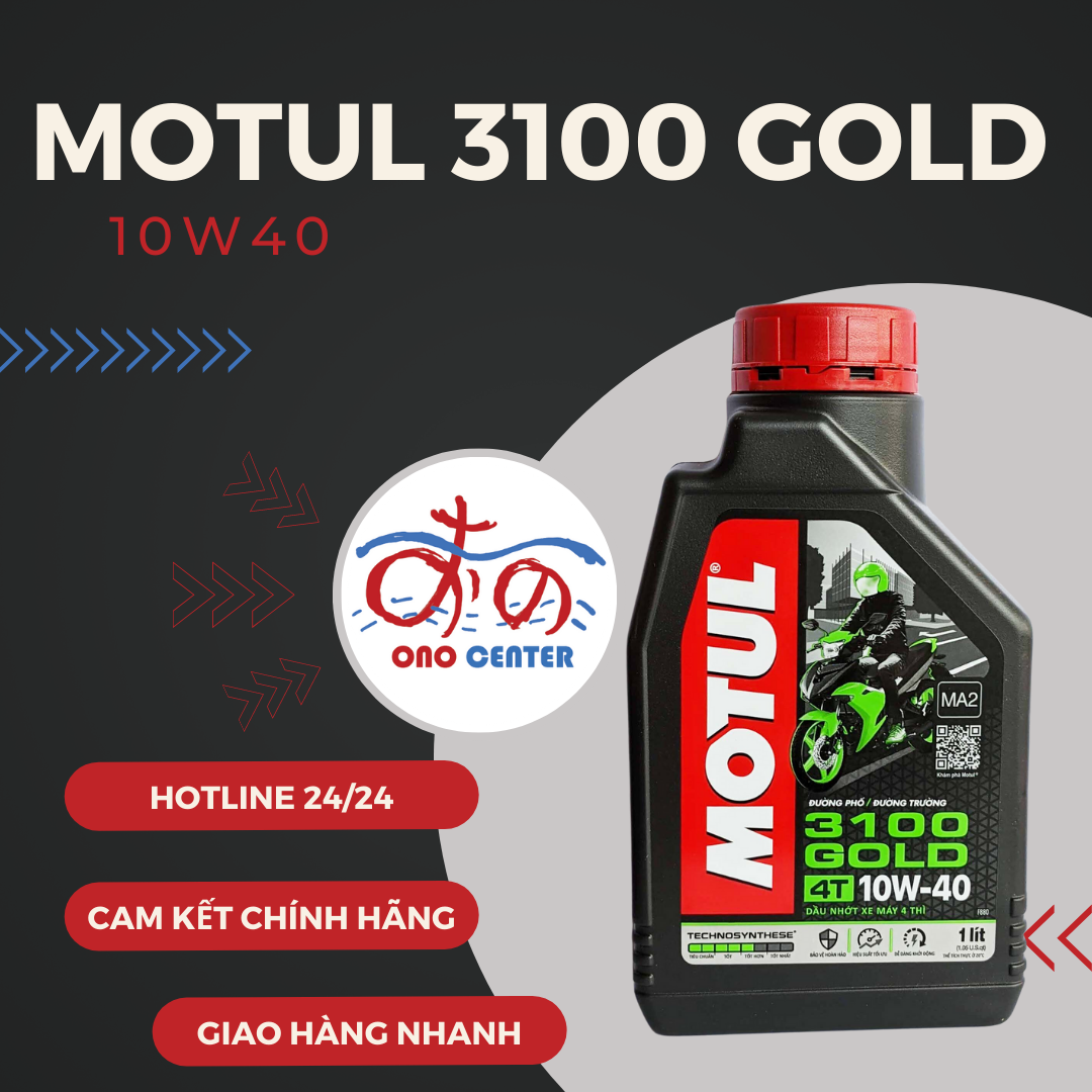 Motul 3100 Gold 10W40 (1L/CHIẾT LẺ 800ML, 1L1, 1L2, 1L3, 1L4)