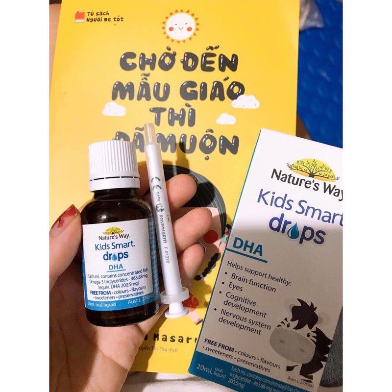 Chuẩn air] dha nature’s way kids smart dạng giọt drops 20ml - xuất xứ úc