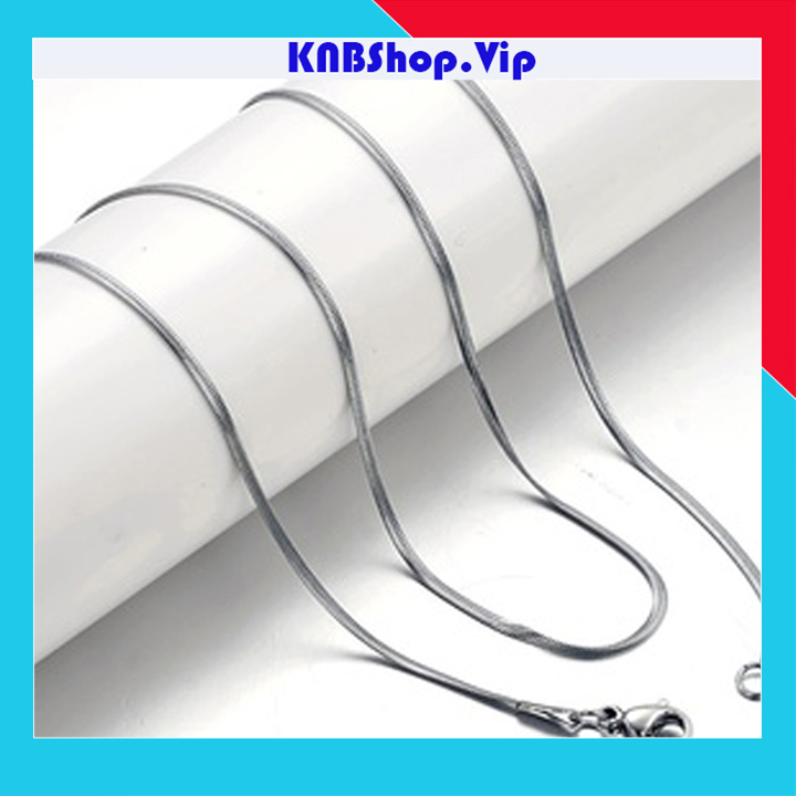 DÂY CHUYỀN NỮ KIỂU MÌ DẸP INOX ĐẸP KHÔNG ĐEN- độc đáo, cá tính - đẹp, không đen, không gỉ