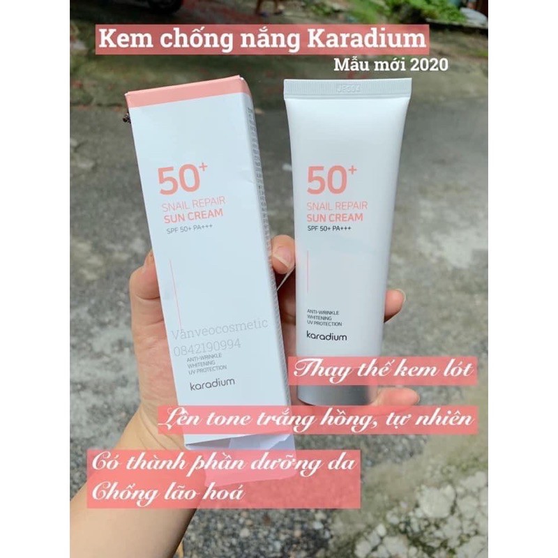 Kem chống nắng karadium sun cream spf 50+pa+++