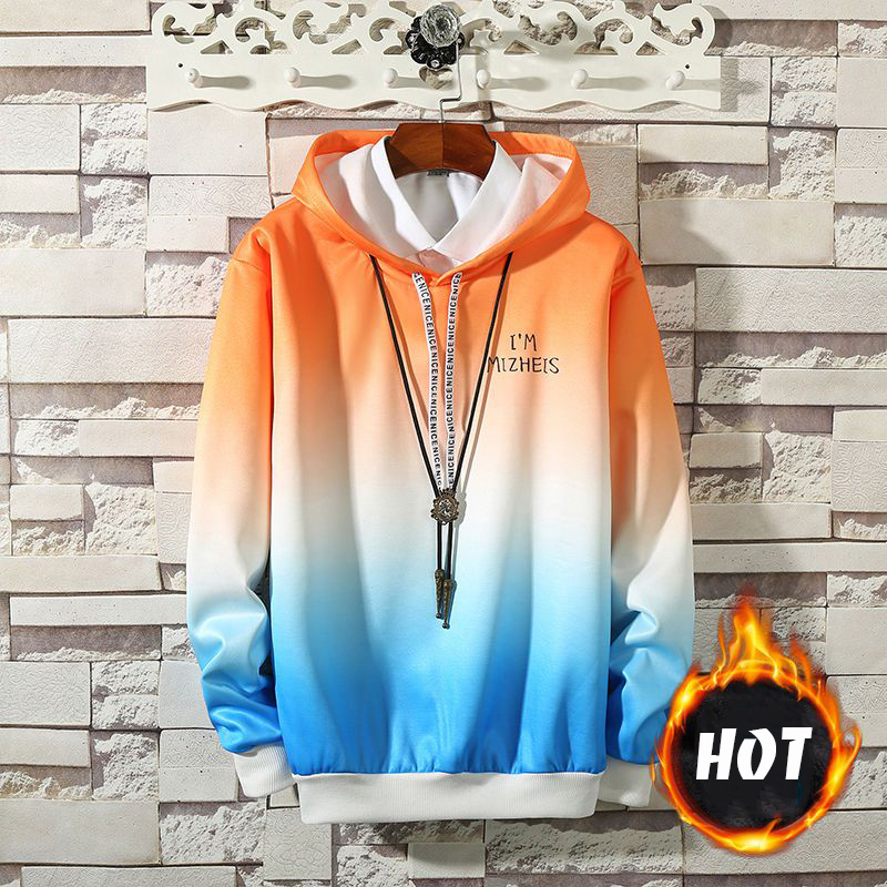 [ Free Ship Max ] Áo Hoodie Nam Dài Tay Loang Màu Có Mũ Trùm In Họa Tiết Chữ I’M MIZHEIS Phong Cách Trẻ Trung Cá Tính Năng Động  Glamour MEN TOP 142