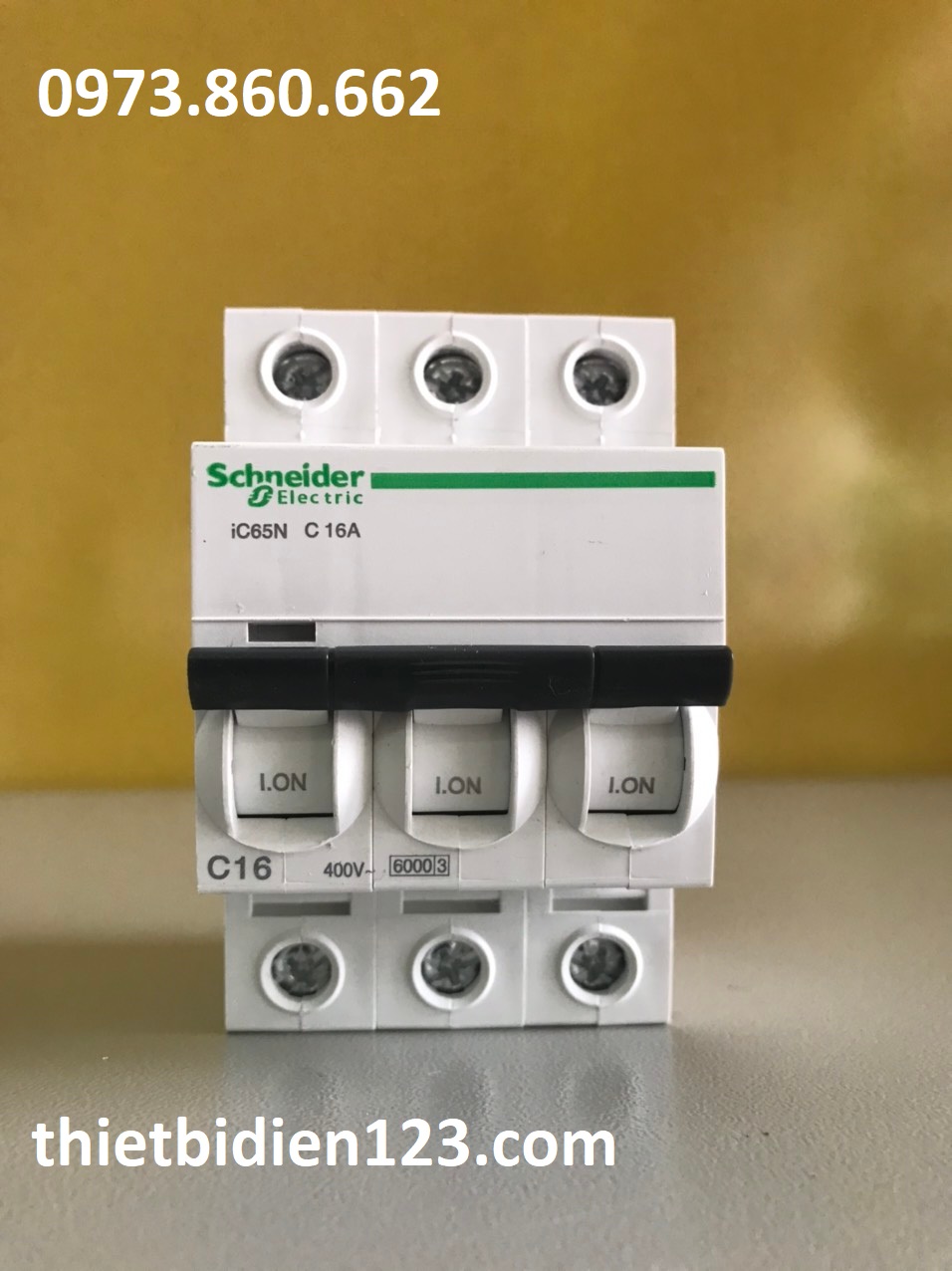 Aptomat schneider mcb 3p 10a, 16a, 20a, 32a, 40a, 63a - át 3 pha dạng cài ic65n