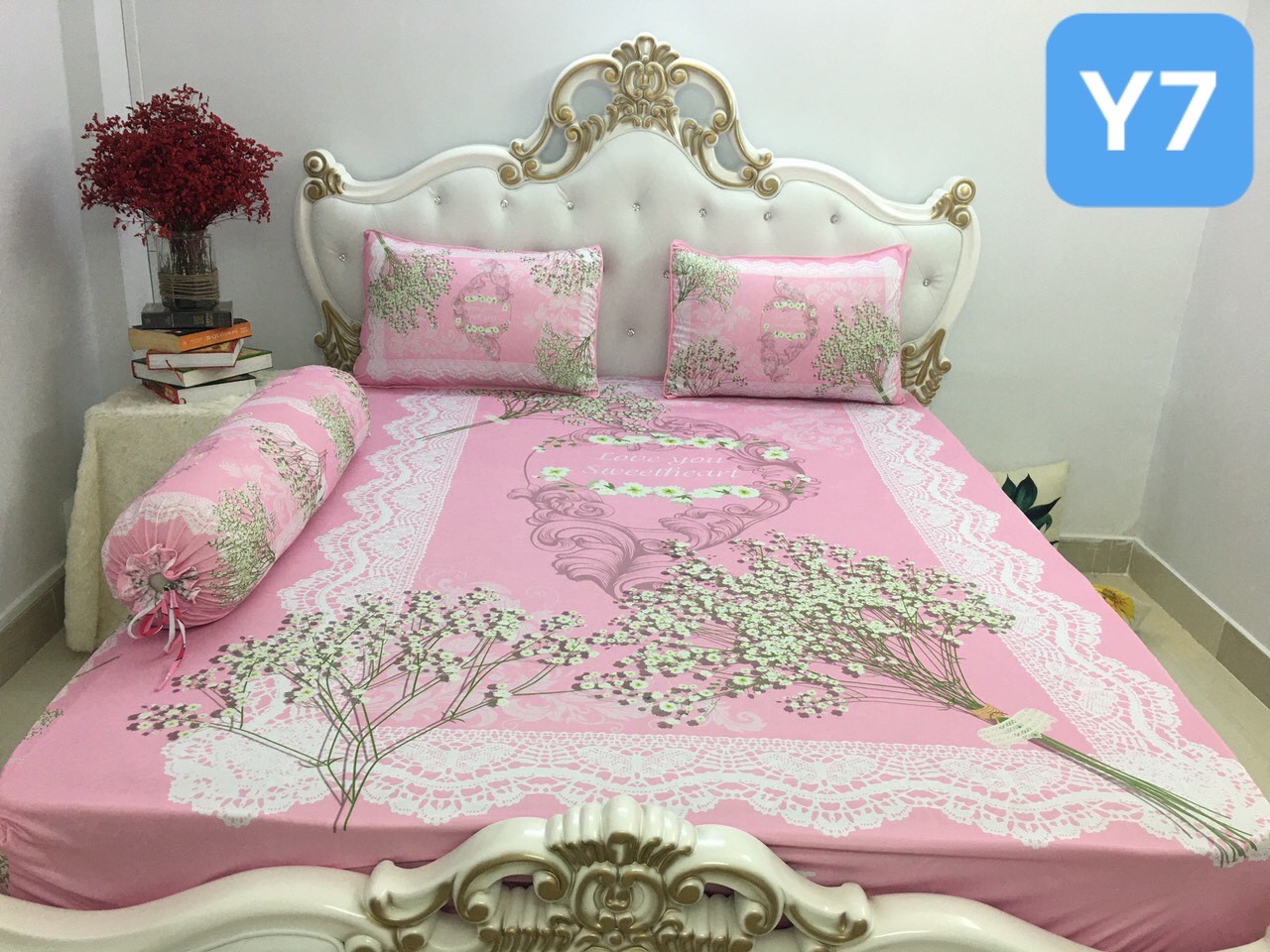 [HCM]Bộ Drap+áo gối thun  Ý 5D Cao Cấp , mát lạnh, thấm hút tốt.