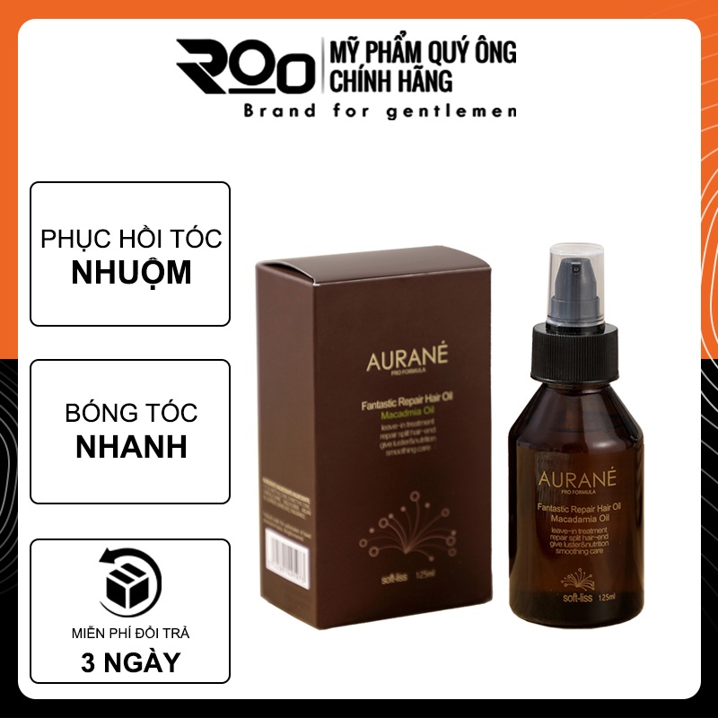 Tinh Dầu Dưỡng Tóc Aurane Macadamia Softliss Fantastic RooVietnam 125m