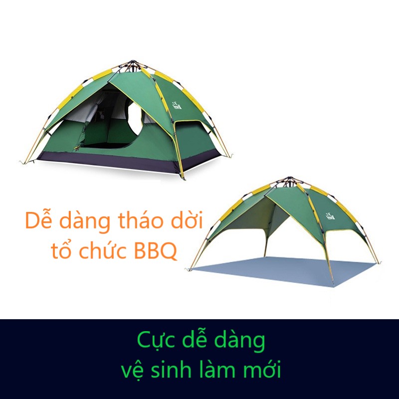 Lều lạc đà desert camel hewolf 2 4 người loại tự bung 2 tầng 2 lớp cao cấp