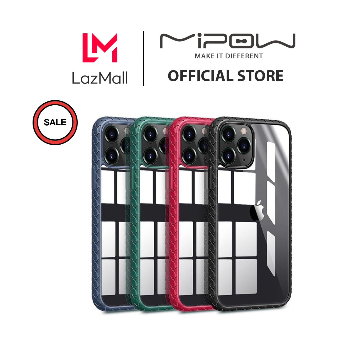Ốp lưng mipow anti scractches hybrid iphone 12 mini black, blue, green, red - hàng chính hãng