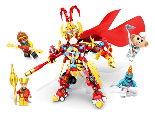 Bộ combo 4 hộp Lego Tôn Ngộ Không, Tây Du ký 456 chi tiết 4 in 1 lắp ghép mô hình 4 thầy trò Đường Tăng đi thỉnh kinh