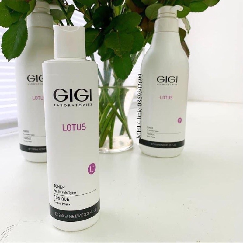Toner dưỡng căng bóng đẹp da gigi lotus