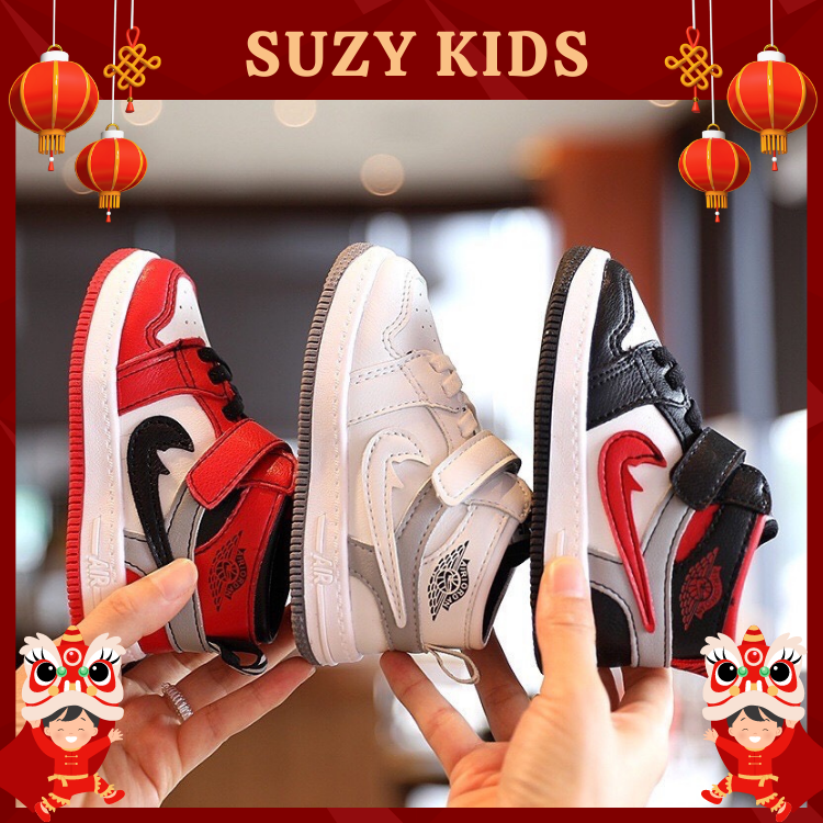 Giày Thể Thao Cổ Cao Bé Trai Bao Ngầu, Phong Cách, Có Size Cho Bé Từ 1 Tuổi Đến 15 Tuổi