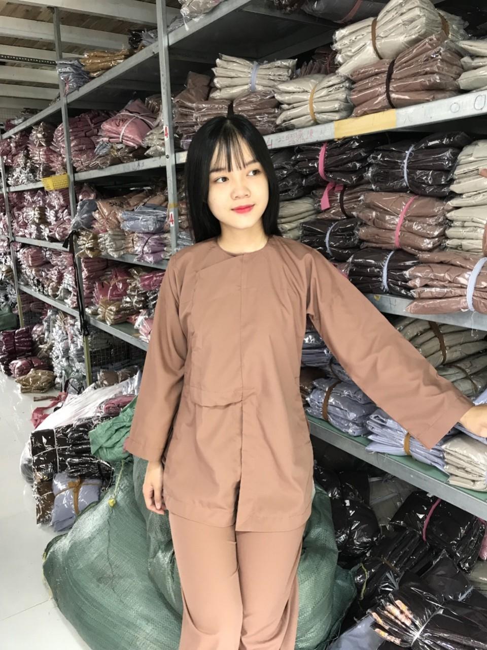 Áo lam đi chùa đẹp
