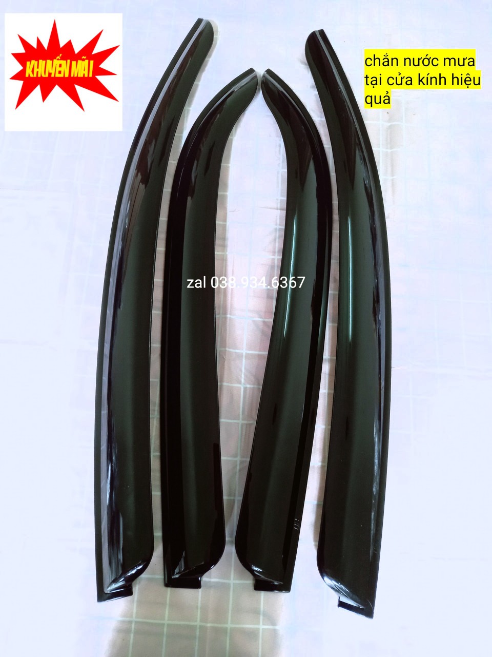 Vè che mưa Matiz 3,4/Matiz [2008-2011], Spark 2008-2011 hàng Hàn Quốc chất liệu dày có vi deo rivew sản phẩm