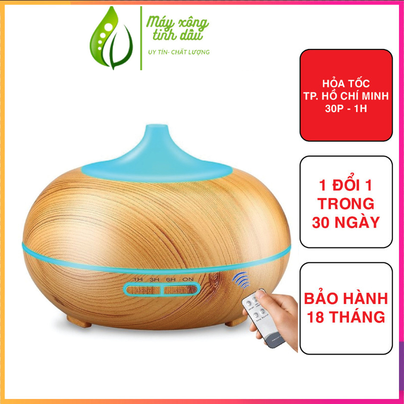 (TP HCM) Máy xông tinh dầu bí ngô lùn (BH 18 tháng ) Có REMOTE điều khiển giúp thơm phòng đuổi muổi giảm strees hiệu quả